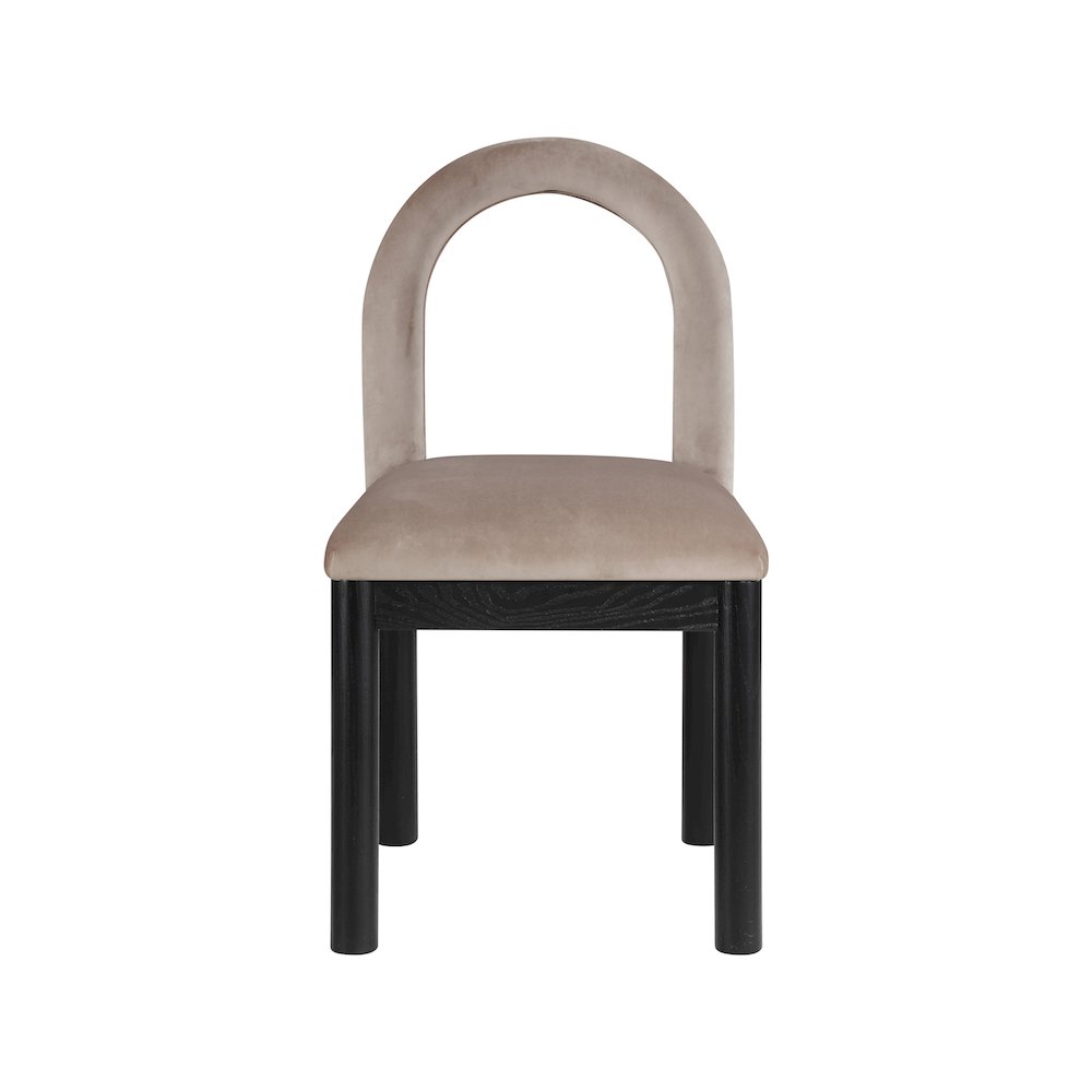 Conrad Taupe Velvet Dining Chair
