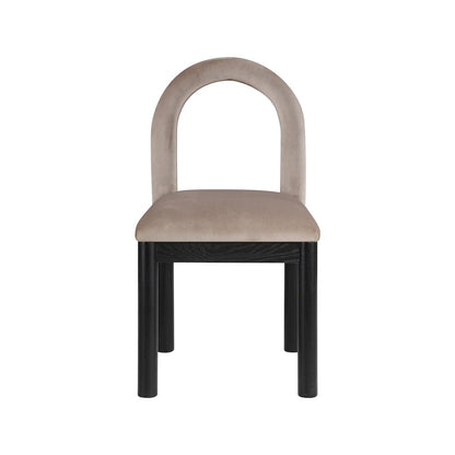 Conrad Taupe Velvet Dining Chair