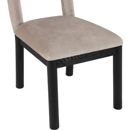 Conrad Taupe Velvet Dining Chair