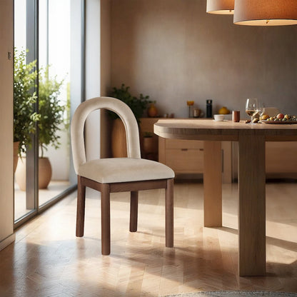 Conrad Beige Velvet Dining Chair