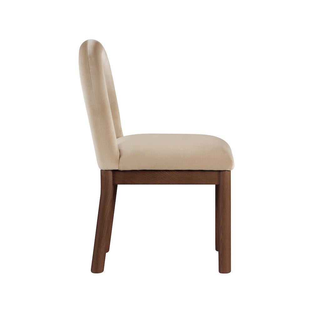 Conrad Beige Velvet Dining Chair