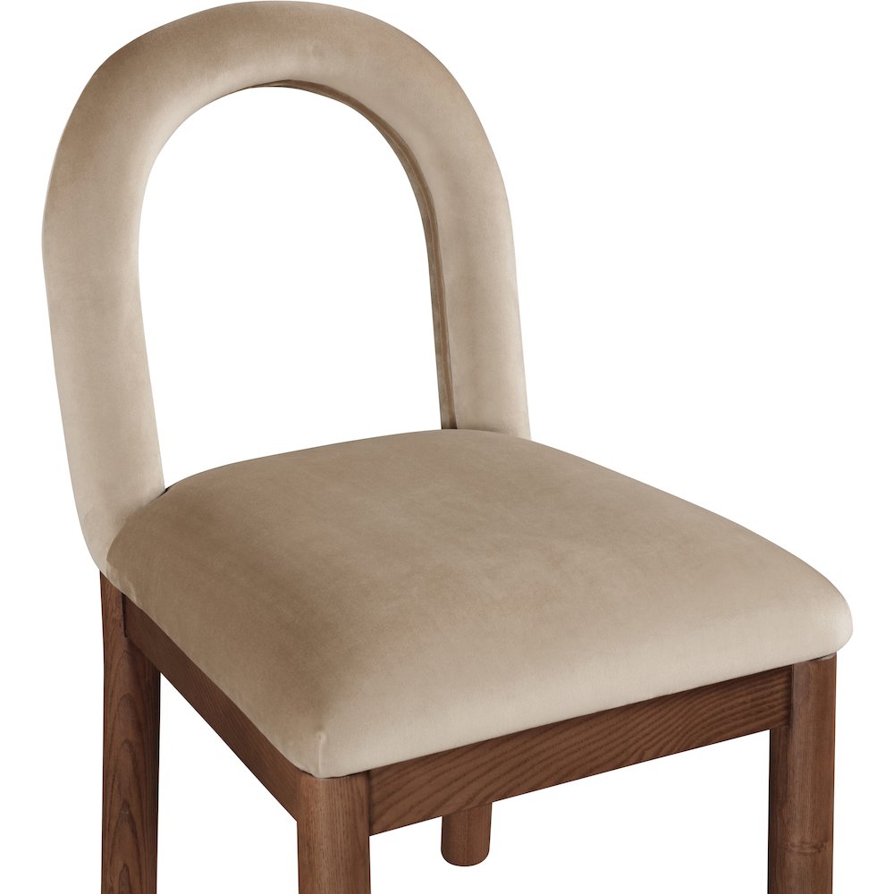 Conrad Beige Velvet Dining Chair