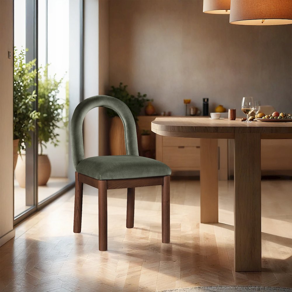 Conrad Green Velvet Dining Chair