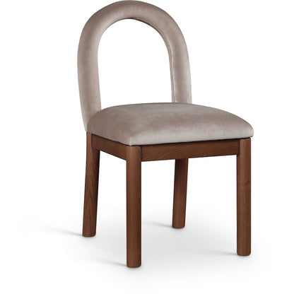 Conrad Taupe Velvet Dining Chair