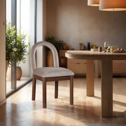 Conrad Taupe Velvet Dining Chair