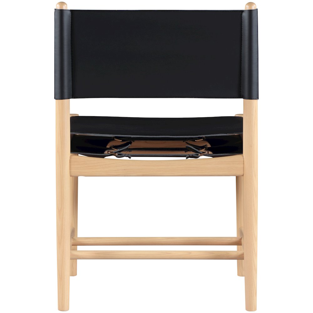 Rawlins Black Vegan Leather Upholstered Dining Chair, Set of 2