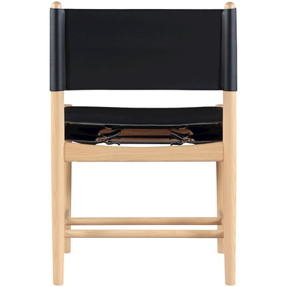Rawlins Black Vegan Leather Upholstered Dining Chair, Set of 2