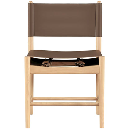 Rawlins Brown Vegan Leather Upholstered Dining Chair, Set of 2