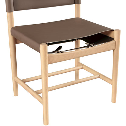 Rawlins Brown Vegan Leather Upholstered Dining Chair, Set of 2