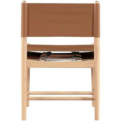 Rawlins Cognac Vegan Leather Upholstered Dining Chair, Set of 2