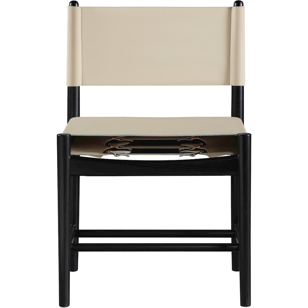 Rawlins Beige Vegan Leather Upholstered Dining Chair, Set of 2