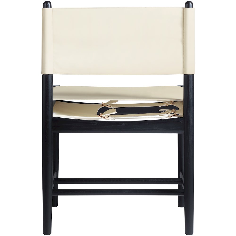 Rawlins Cream Vegan Leather Upholstered Dining Chair, Set of 2
