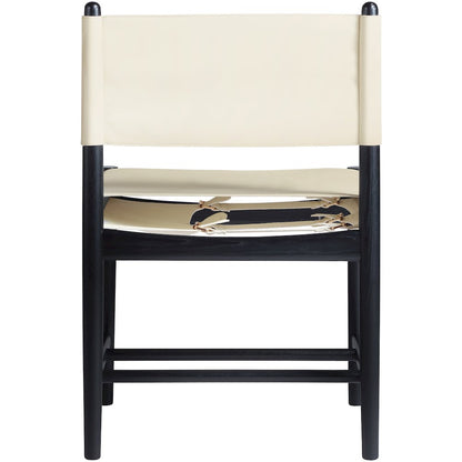 Rawlins Cream Vegan Leather Upholstered Dining Chair, Set of 2