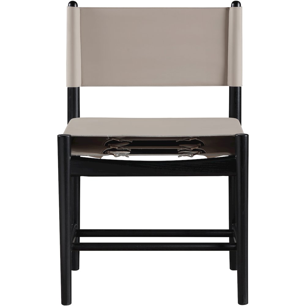Rawlins Taupe Vegan Leather Upholstered Dining Chair, Set of 2
