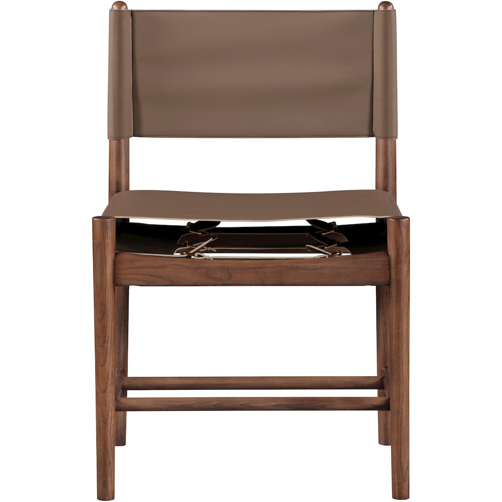 Rawlins Brown Vegan Leather Upholstered Dining Chair, Set of 2
