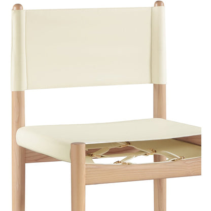 Rawlins Cream Vegan Leather Upholstered Counter Stool