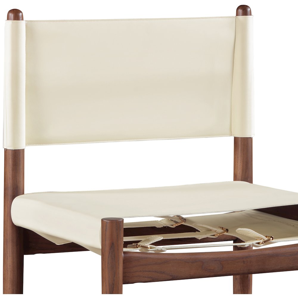 Rawlins Cream Vegan Leather Upholstered Counter Stool
