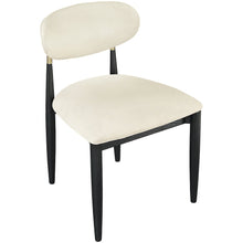 Riccio Cream Vegan Leather Upholstered Dining Side Chair, Set of 2