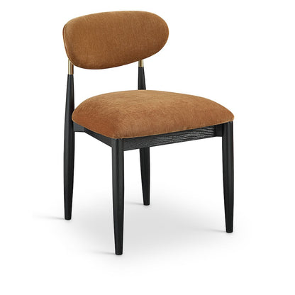 Riccio Cognac Performance Fabric Upholstered Dining Side Chair, Set of 2