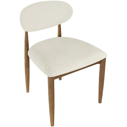 Riccio Cream Performance Fabric Upholstered Dining Side Chair, Set of 2