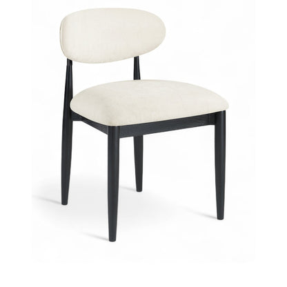 Riccio Beige Performance Fabric Upholstered Dining Side Chair, Set of 2
