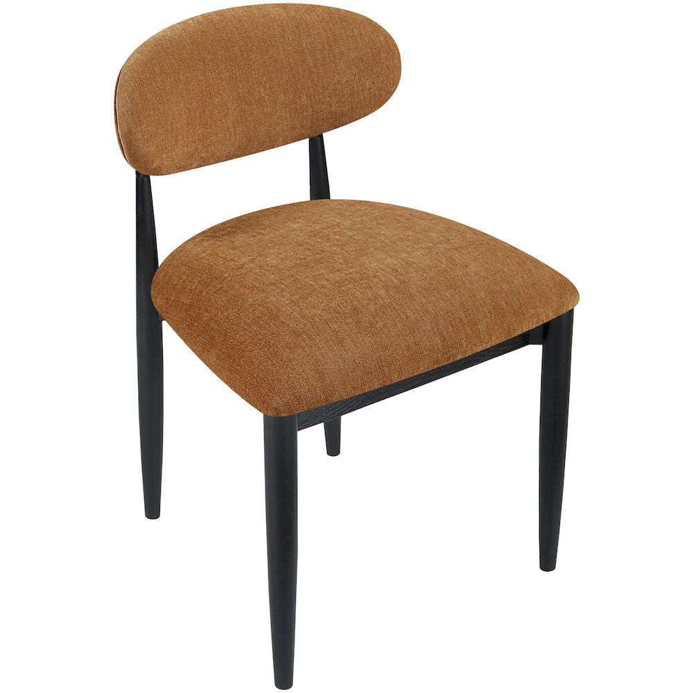 Riccio Cognac Performance Fabric Upholstered Dining Side Chair, Set of 2