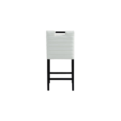 Aimee Cream Vegan Leather Counter Stool