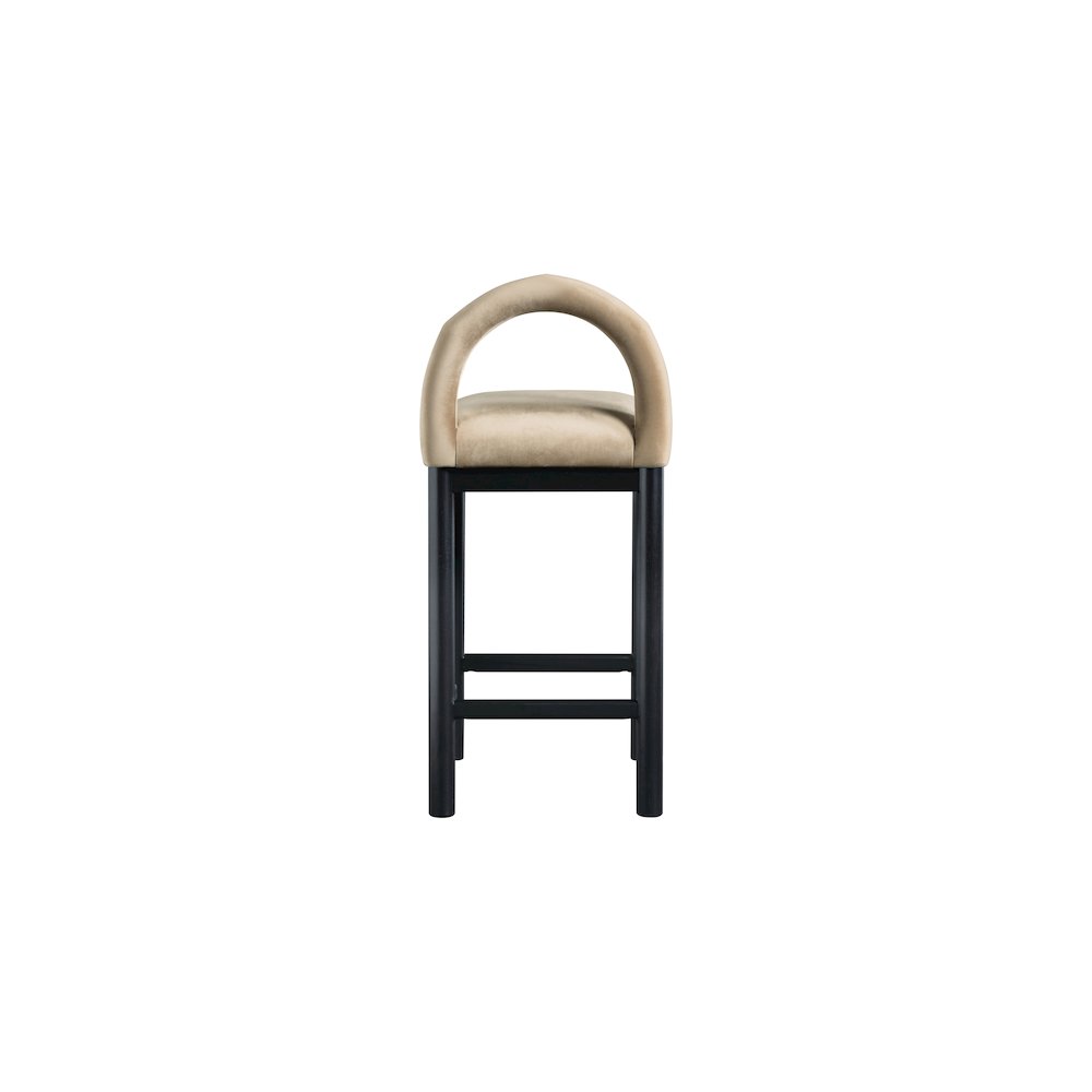 Conrad Beige Velvet Counter Stool