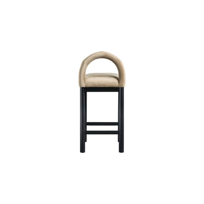 Conrad Beige Velvet Counter Stool