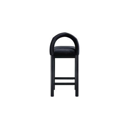 Conrad Black Velvet Counter Stool