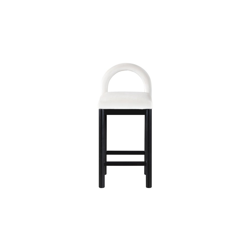 Conrad Cream Velvet Counter Stool