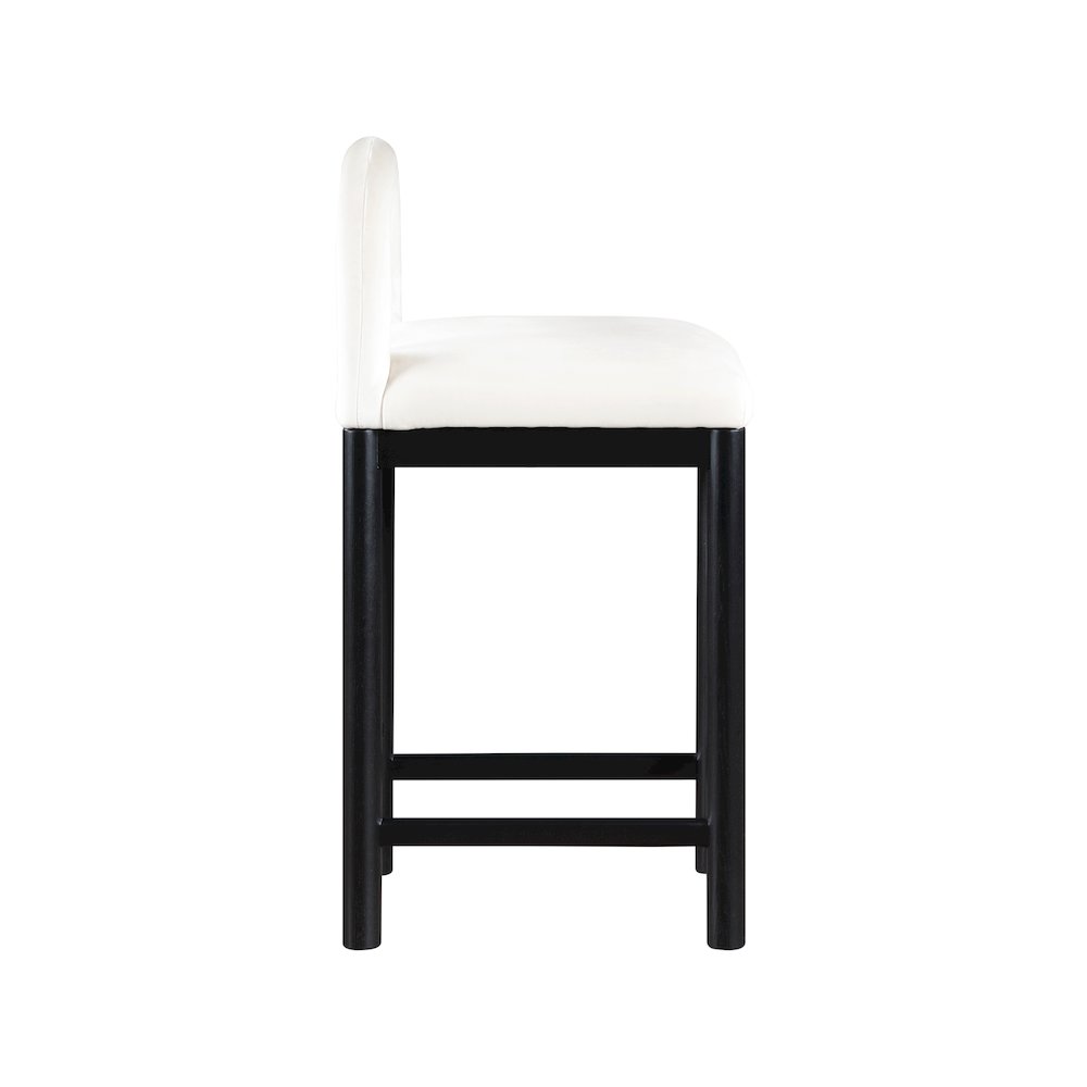 Conrad Cream Velvet Counter Stool