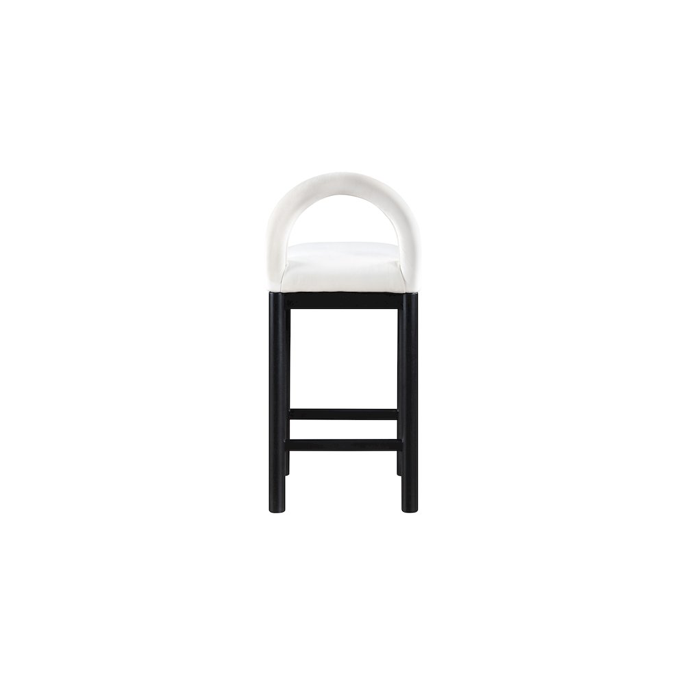 Conrad Cream Velvet Counter Stool