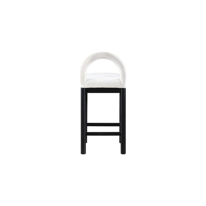 Conrad Cream Velvet Counter Stool