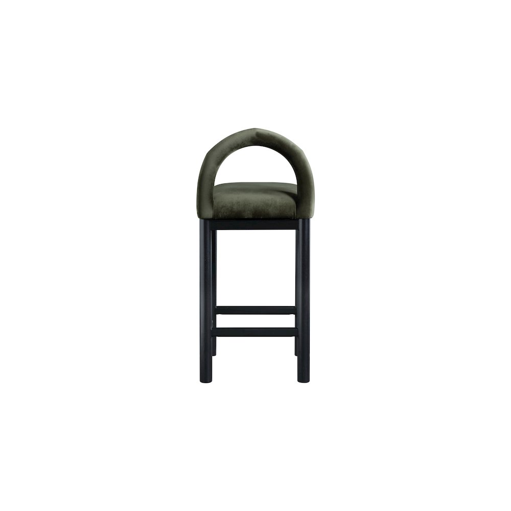 Conrad Green Velvet Counter Stool
