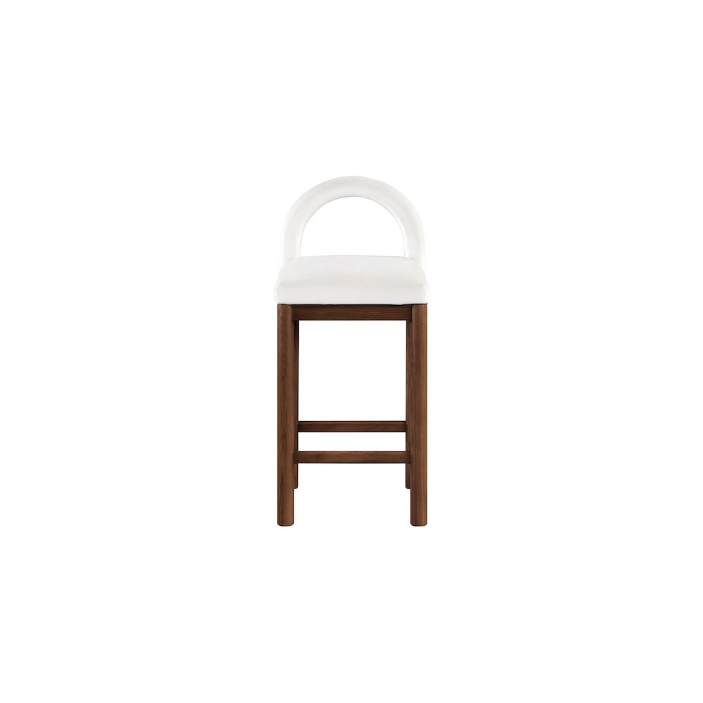 Conrad Cream Velvet Counter Stool