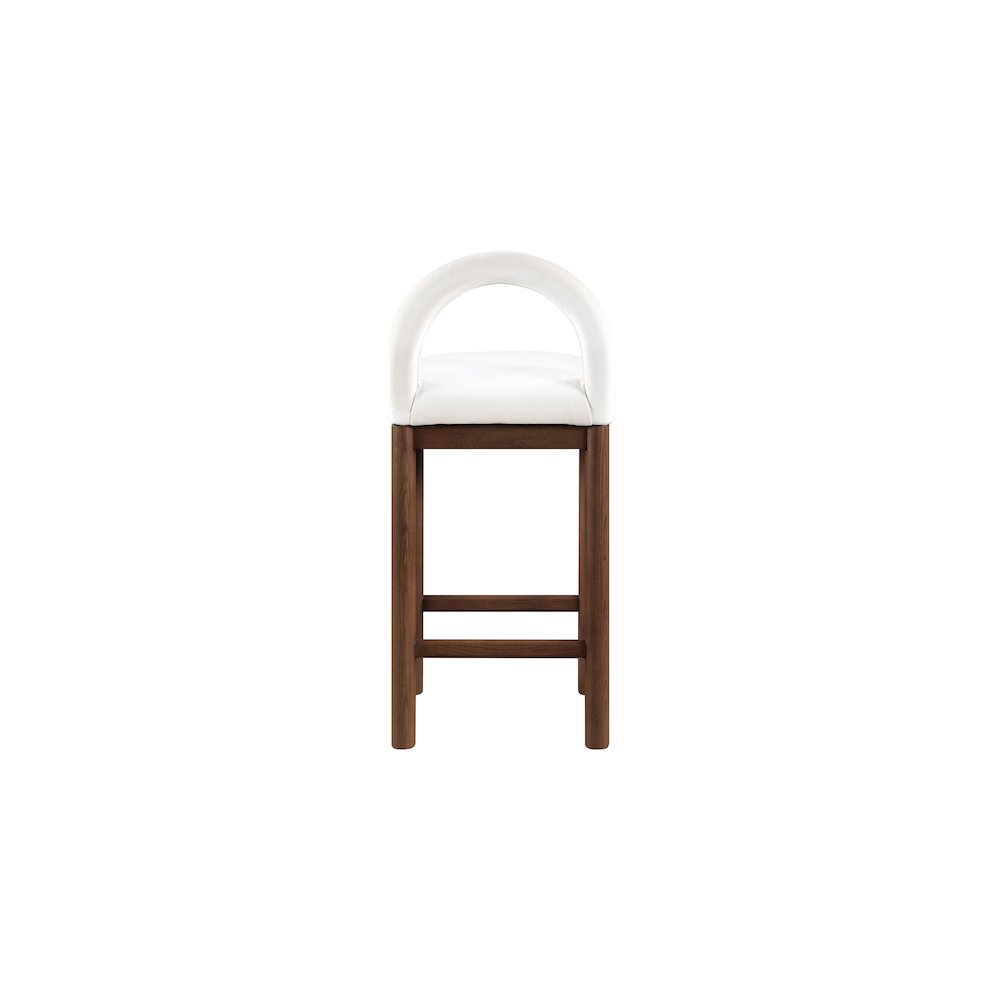 Conrad Cream Velvet Counter Stool