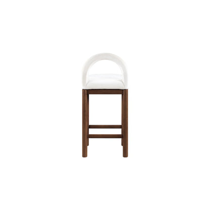 Conrad Cream Velvet Counter Stool