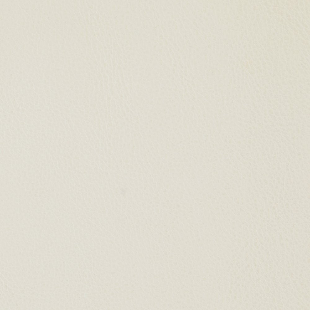 Riccio Cream Vegan Leather Upholstered Stool