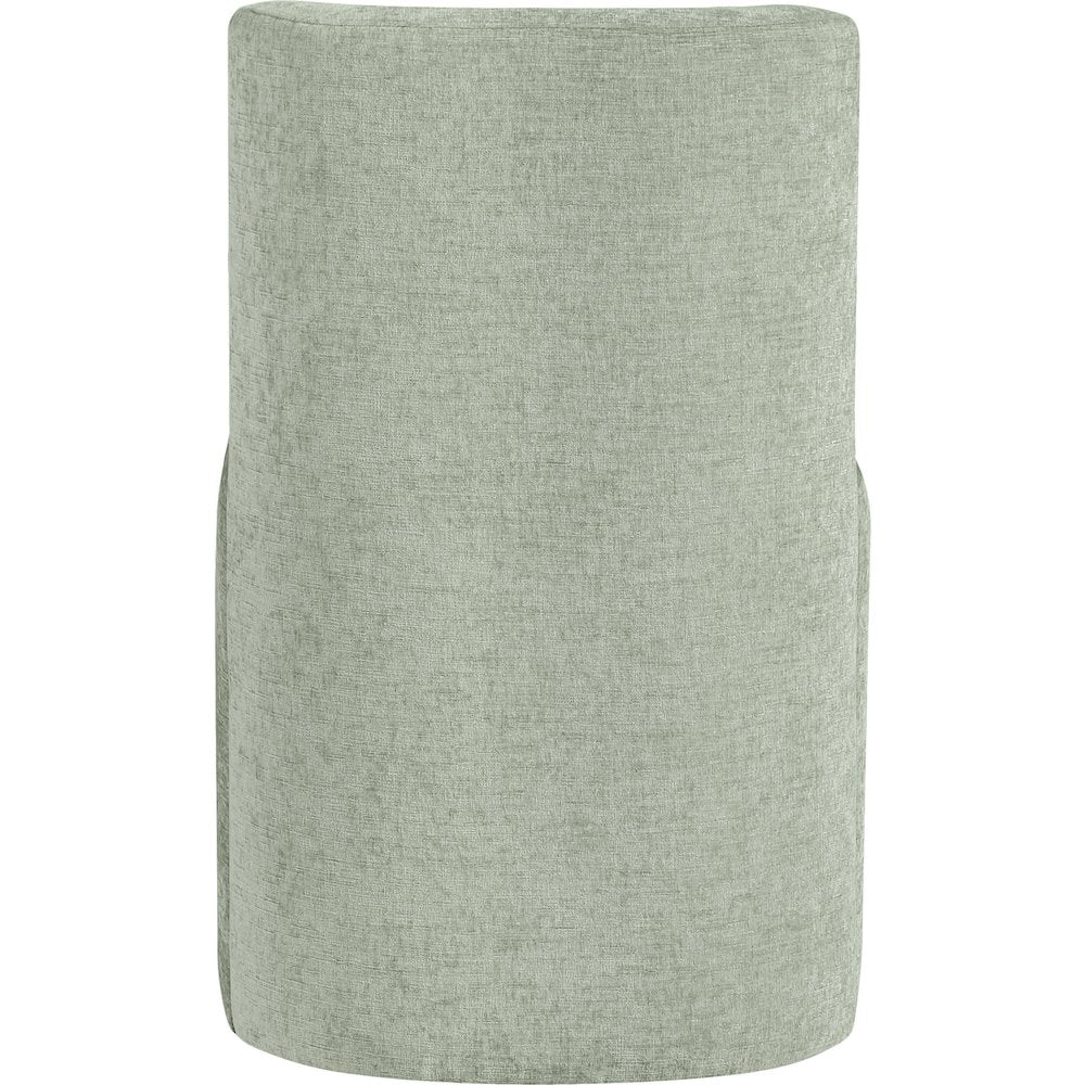 Duvina Mint Chenille Performance Fabric Upholstered Dining Chair