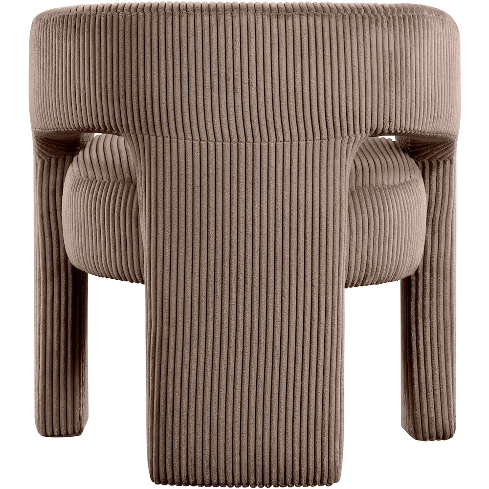 Riz Brown Corduroy Fabric Accent/Dining Chair