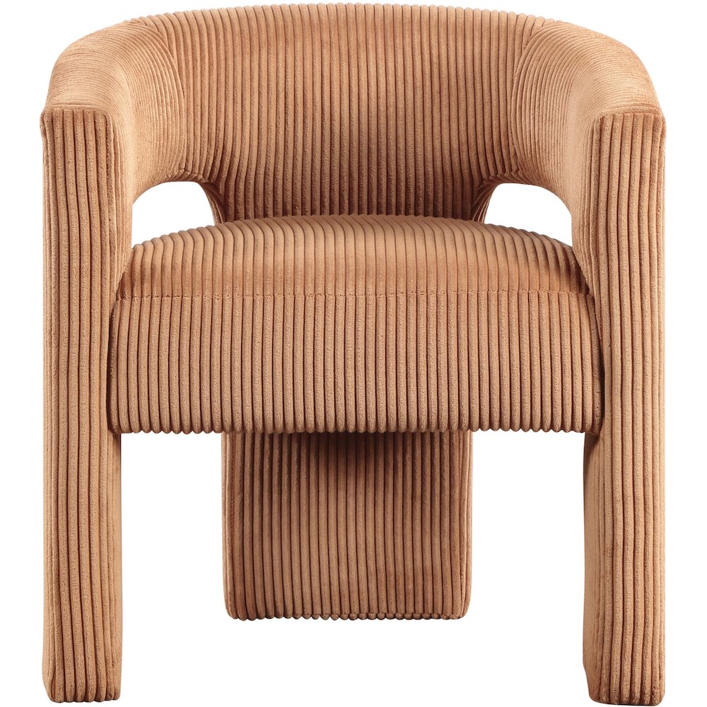 Riz Saddle Corduroy Fabric Accent/Dining Chair