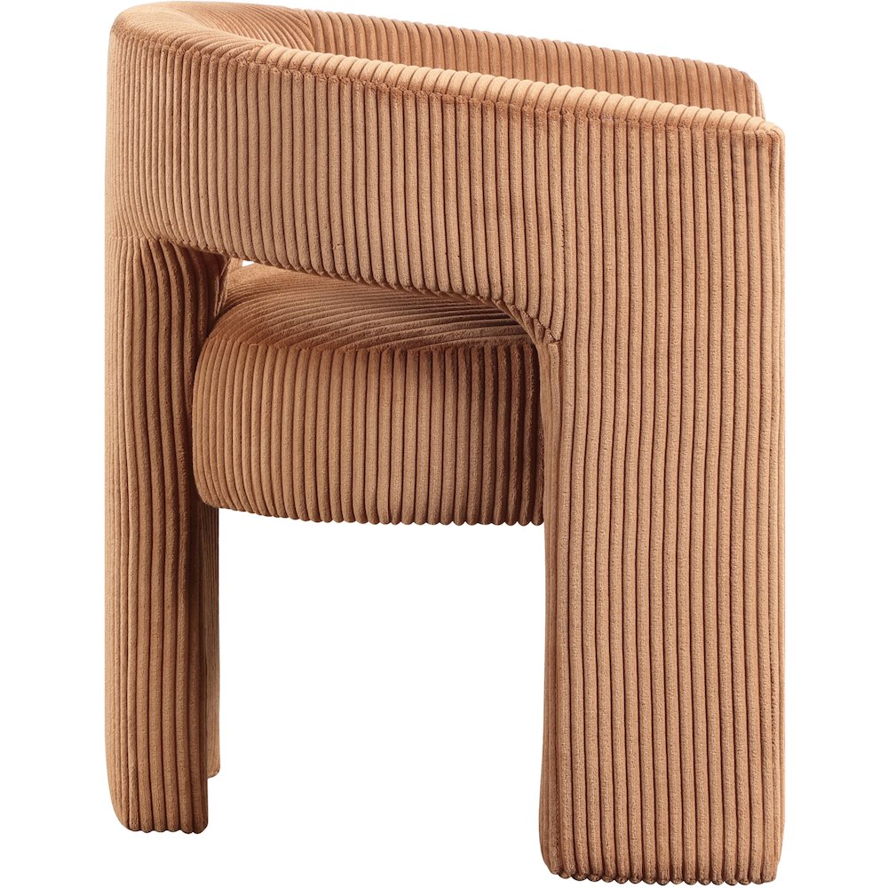 Riz Saddle Corduroy Fabric Accent/Dining Chair
