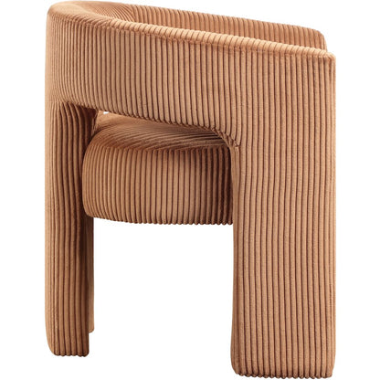 Riz Saddle Corduroy Fabric Accent/Dining Chair