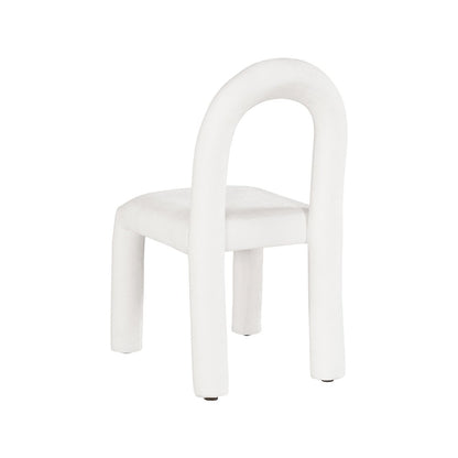 Amari Cream Chenille Fabric Dining Chair, Set of 2
