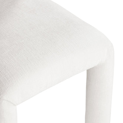Amari Cream Chenille Fabric Dining Chair, Set of 2