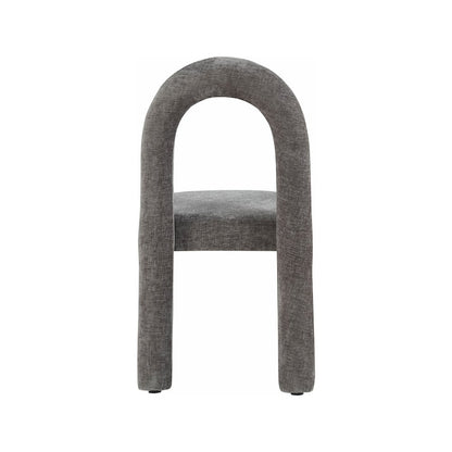 Amari Grey Chenille Fabric Dining Chair, Set of 2