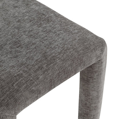 Amari Grey Chenille Fabric Dining Chair, Set of 2