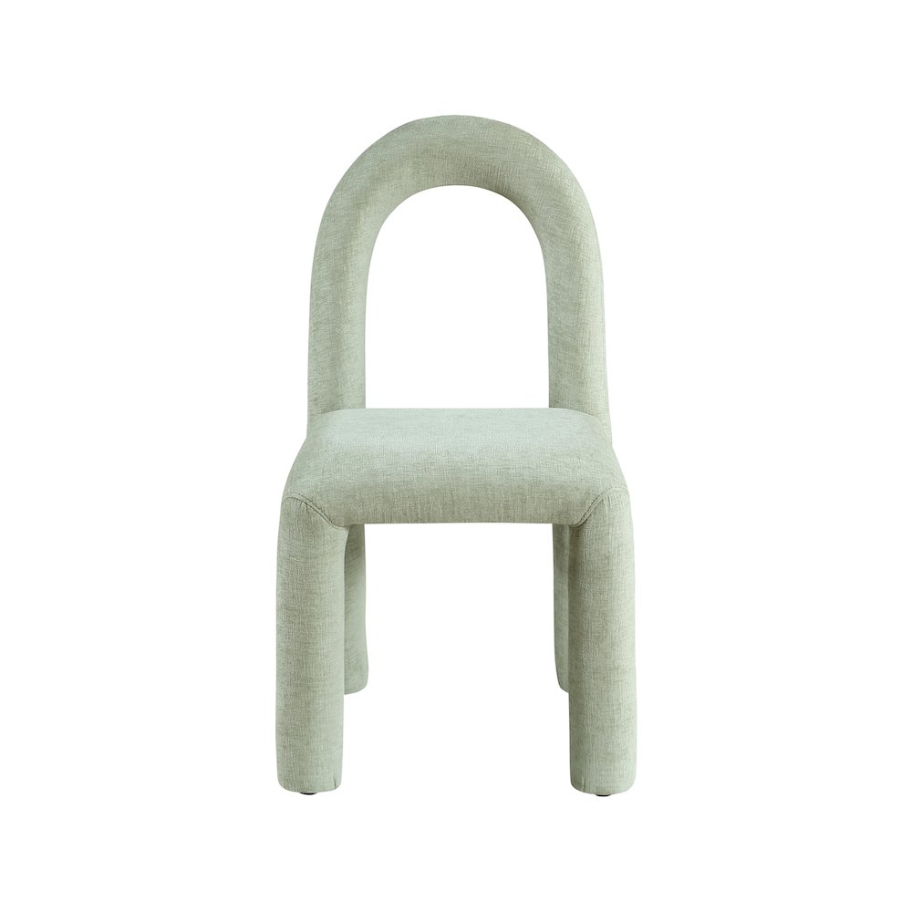 Amari Mint Chenille Fabric Dining Chair, Set of 2