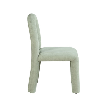 Amari Mint Chenille Fabric Dining Chair, Set of 2